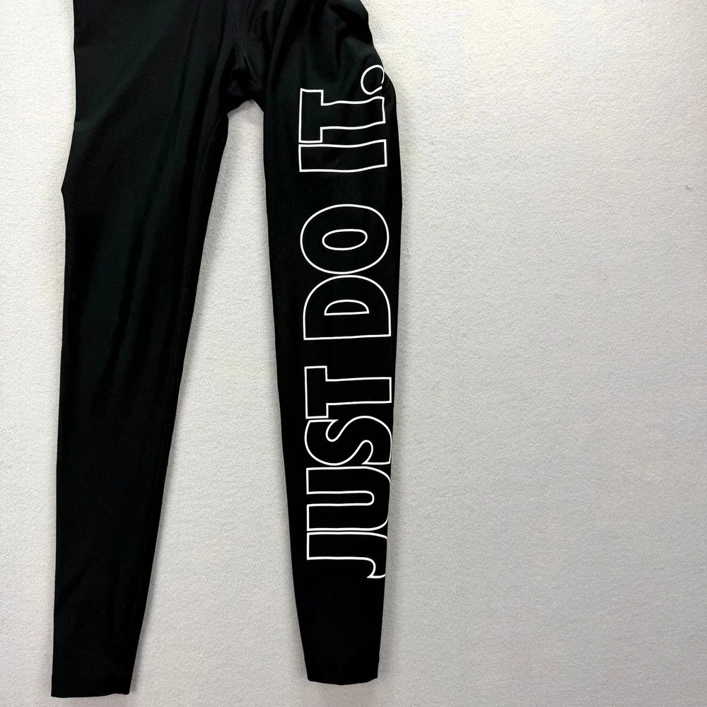 Nike Sportswear Leggings Womens XS 26x28* Black Just Do It Gym Athletic Training